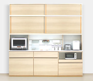 食器棚-HAシリーズ-株式会社エスエークラフト 食器棚 リビング収納